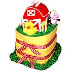 Barn and Bale Diaper Cake