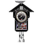 Time of Freedom Motorcycle Themed Wood Cuckoo Clock