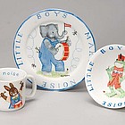 Little Boys Make Noise Three Piece Porcelain Dish Set