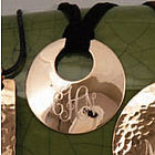 Monogrammed Round Copper Necklace
