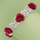 Roses Are Red Stretch Bracelet