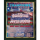 New York Giants 2008 Super Bowl Champions Healy Plaque