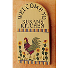 Personalized Rooster Plaque