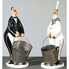 Chef and Waiter Wine Buckets