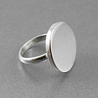 Sterling Silver Monogrammed Ring