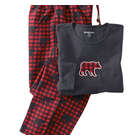 Women's Flannel Jacquard PJ Set