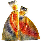 Canadian Glass King & Queen Bookends