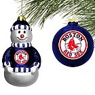 Boston Red Sox Mini Blown Glass Ornament Set