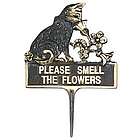 Please Smell The Flowers Garden Sign