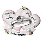 Engagement Christmas Ornament Personalized