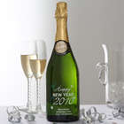 Personalized Happy New Year Champagne Art