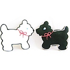 Vanilla Scottie Dog Sugar Cookies