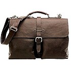 All Leather Clark Briefcase