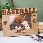 Baseball Wood Picture Frame