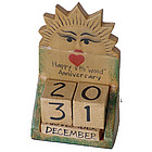 Wood Perpetual Calendar