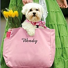 Pink Monogram Tote Bag