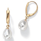 Pearl 10k Gold Earrings