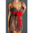 Animal Print Babydoll with Thong