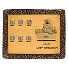 Personalized Chiropractor Retirement Bear Plaque
