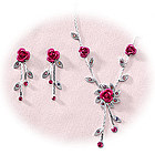 Springtime Swarovski Necklace and Earrings Set