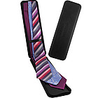 Black Leatherette Zipper Tie Case