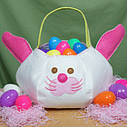 Pink Bunny Easter Basket