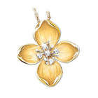 Three Diamond Pendant Necklace: The Legend of the Dogwood