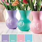 Personalized Initial or Name Pastel Sweetheart Vase