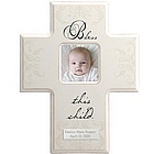 Bless This Child Cross Photo Frame