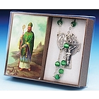 St. Patrick Laminate Prayer Card and Rosary