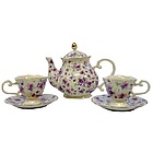 Tea Pot & 2 Months of Tea Cup & Saucer's