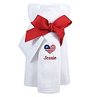 Patriotic Personalized Burp Cloths