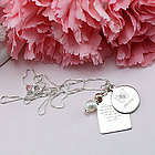 In My Words Engravable Rectangular Pendant Neckla
