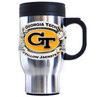Georgia Tech Yellow Jackets Stainless Steel & Pewter Travel Mug