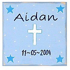 Personalized Blue Cross Wall Art