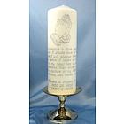 Hands in Prayer Memorial Candle