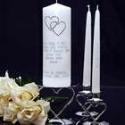 Swarovski Crystal Heart Unity Candle Set