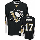Petr Sykora Black NHL Premier Pittsburgh Penguins Jersey
