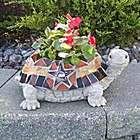 Mosaic Turtle Garden Planter