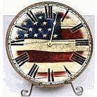 Folk Art Flag Vintage House Wall Clock