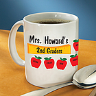 Personalized Student Apples Mug