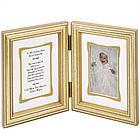 Personalized Grandparent Gold Bi-fold Frame
