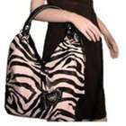 Zebra Print Large Tote / Shoulder Bag with Double Handles