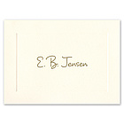 Ecru Embosser Top Fold Note Card with Envelopes