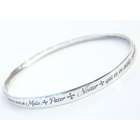 Pater Noster Lord's Prayer in Latin Mobius Bracelet