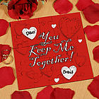 Keep Me Together Personalized Square Shaped Wood Jigsaw Puzzle