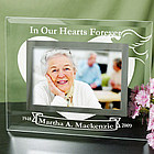 In Our Hearts Forever Glass Picture Frame