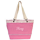 Personalized Pink Denim Tote