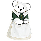 15" Pilgrim Girl Bear Outfit
