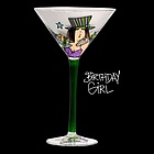 Birthday Girl Martini Glass